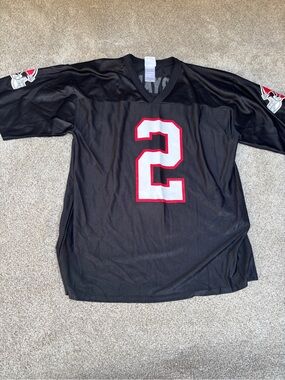 Atlanta Falcons NFL Matt Ryan #2 Black V-Neck Jersey Size LARGE NFL Team Apparel